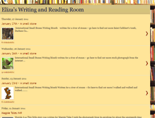 Tablet Screenshot of elizaswritingroom.blogspot.com