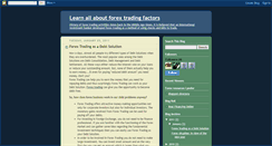 Desktop Screenshot of forex-trading-factors.blogspot.com