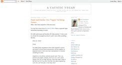 Desktop Screenshot of causticvegan.blogspot.com