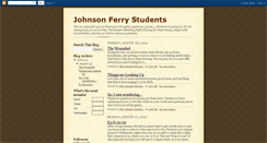 Desktop Screenshot of johnsonferrystudents.blogspot.com