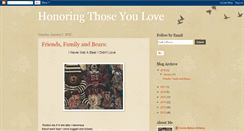 Desktop Screenshot of honoringthoseyoulove.blogspot.com