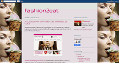 Desktop Screenshot of fashion2eat.blogspot.com