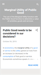 Mobile Screenshot of marginalutilityofpublicgood.blogspot.com