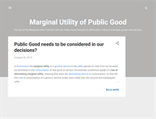 Tablet Screenshot of marginalutilityofpublicgood.blogspot.com