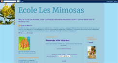 Desktop Screenshot of ecolelesmimosas.blogspot.com