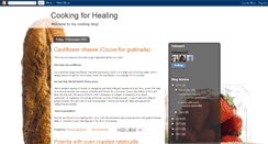 Desktop Screenshot of cookingforhealing.blogspot.com