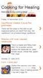 Mobile Screenshot of cookingforhealing.blogspot.com