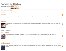 Tablet Screenshot of cookingforhealing.blogspot.com