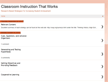 Tablet Screenshot of ncsclassroomstrategies.blogspot.com