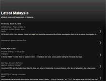 Tablet Screenshot of latestmalaysia.blogspot.com