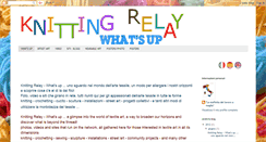 Desktop Screenshot of knittingrelay-whatsup.blogspot.com