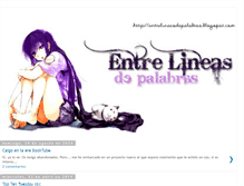 Tablet Screenshot of entrelineasdepalabras.blogspot.com
