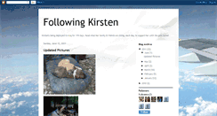 Desktop Screenshot of followingkirsten.blogspot.com