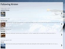 Tablet Screenshot of followingkirsten.blogspot.com