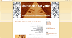 Desktop Screenshot of matecocidosinyerba.blogspot.com