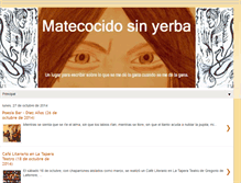 Tablet Screenshot of matecocidosinyerba.blogspot.com