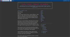 Desktop Screenshot of liveloveteachkorea.blogspot.com