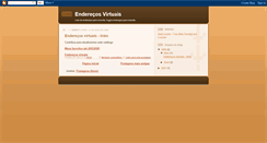 Desktop Screenshot of enderecosvirtuais.blogspot.com