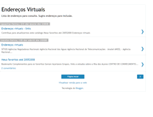 Tablet Screenshot of enderecosvirtuais.blogspot.com