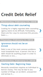 Mobile Screenshot of credit-debt-help-today.blogspot.com
