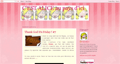 Desktop Screenshot of aliceaupaysdici.blogspot.com