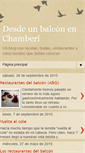 Mobile Screenshot of desdeunbalconenchamberi.blogspot.com