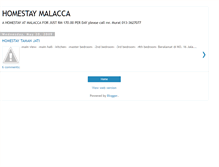 Tablet Screenshot of homestayatmalacca.blogspot.com