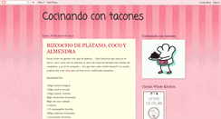 Desktop Screenshot of cocinandocontacones.blogspot.com