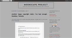 Desktop Screenshot of moonscape-project.blogspot.com