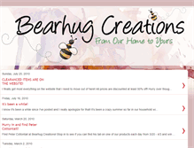 Tablet Screenshot of bearhugcreations.blogspot.com