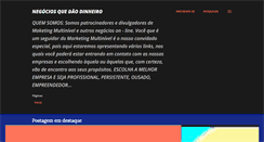 Desktop Screenshot of negociosquedaodinheiro.blogspot.com