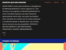 Tablet Screenshot of negociosquedaodinheiro.blogspot.com