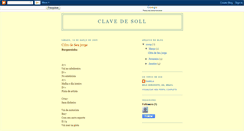 Desktop Screenshot of clavedesoll.blogspot.com