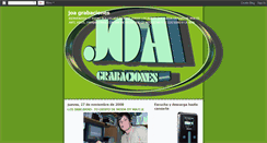 Desktop Screenshot of joagrabaciones.blogspot.com