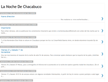Tablet Screenshot of lanochedechacabuco.blogspot.com