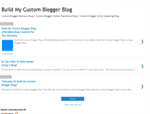 Tablet Screenshot of build-my-custom-blog.blogspot.com