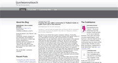 Desktop Screenshot of ijwt-ijustwannateach.blogspot.com