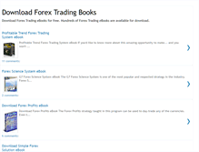 Tablet Screenshot of downloadforextradingbooks.blogspot.com