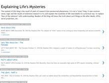 Tablet Screenshot of explaininglifesmysteries.blogspot.com