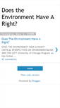 Mobile Screenshot of doestheenvironmenthavearight.blogspot.com