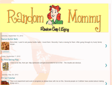 Tablet Screenshot of mommysrandom.blogspot.com