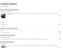 Tablet Screenshot of aeisyah0110.blogspot.com