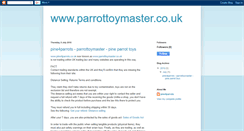 Desktop Screenshot of parrottoymaster.blogspot.com