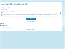 Tablet Screenshot of parrottoymaster.blogspot.com