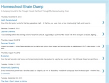 Tablet Screenshot of homeschoolbraindump.blogspot.com