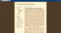 Desktop Screenshot of panicroomofamelancholiac.blogspot.com