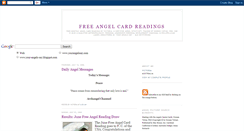 Desktop Screenshot of freeangelcardreadings.blogspot.com