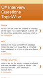 Mobile Screenshot of csharptopicwiseques.blogspot.com
