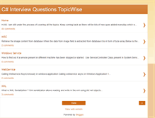 Tablet Screenshot of csharptopicwiseques.blogspot.com