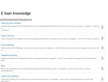 Tablet Screenshot of e-loanknowledge.blogspot.com